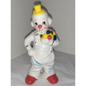 Vtg UC&GC United China And Glass Porcelain Clown Taiwan